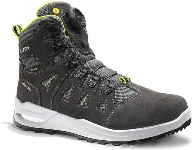 Elten Berufsstiefel Riley XXF BOA GTX in Grey Lime, Größe 44, aus Veloursleder mit ESD und wasserabweisender Funktion - Bild 1
