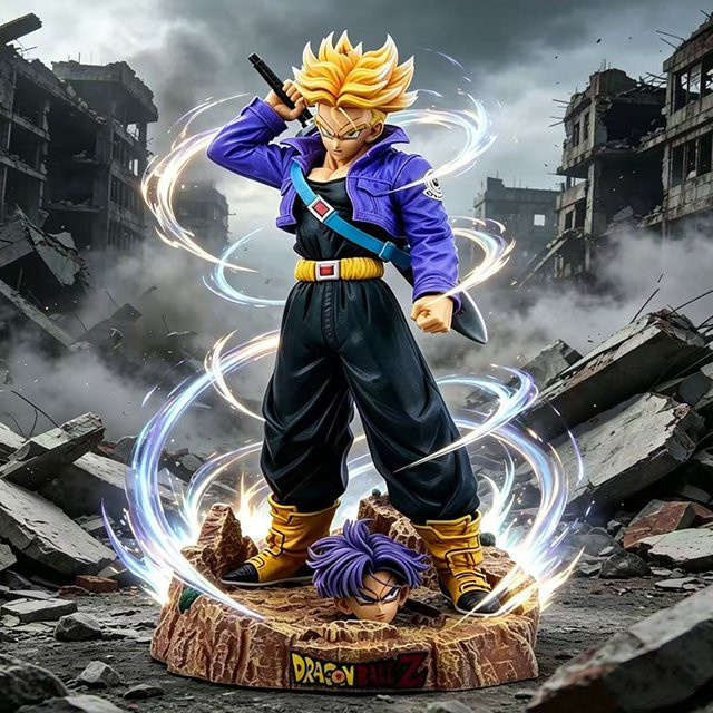 Bandai Dragon Ball Z Super Saiyan Trunks Figur, PVC-Modell Statue, Bunt / Mehrfarbig - Bild 1