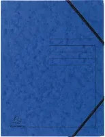 Exacompta Eckspannmappe DIN A4 mit Gummizug, beschriftbar, Colorspan-Karton, blau - Bild 1