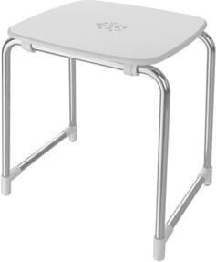 Villeroy & Boch Badhocker Vicare Universal in Weiß aus Kunststoff, B/T/H: 44 x 42,5 x 33 cm - Bild 1