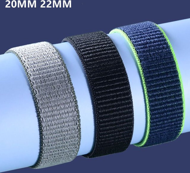 Uhrenarmband Nylon, Schwarz, Unisex - Bild 1