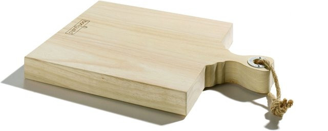 Schneidebrett bongusto aus Holz in Braun und Beige, B/T/H: 38,0 x 26,5 x 3,5 cm - Bild 1