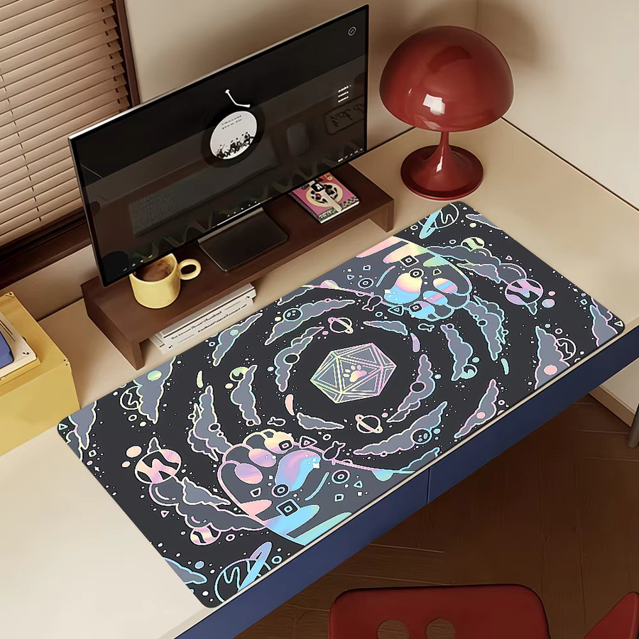 Anime Katzenpfoten Mauspad XXL Schreibtischunterlage in Multicolour für Gaming und Büro - Bild 4