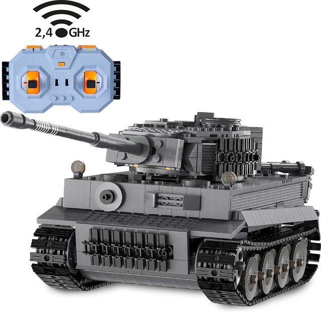 Jamara CaDA Panzer Tiger 1:35 grau Bricks - Bild 2