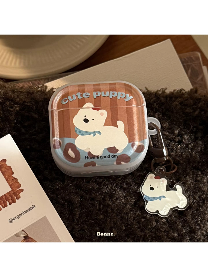 Schutzhülle mit Cartoon-Welpen-Leopardenmuster für Apple AirPods 1, 2, 3, 4 und Pro 2/3 inklusive Anhänger, Mehrfarbig - Bild 6
