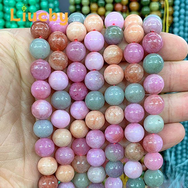 Liucby Charm-Armband, Jadeperlen, Naturstein, Unisex - Bild 1