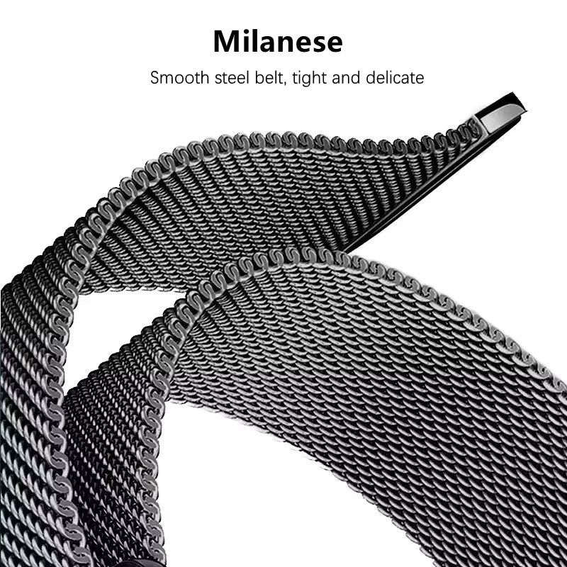Uhrenarmband Milanese Loop für Samsung Galaxy Watch 7 Ultra 47mm, Edelstahl, Silber, Unisex - Bild 3