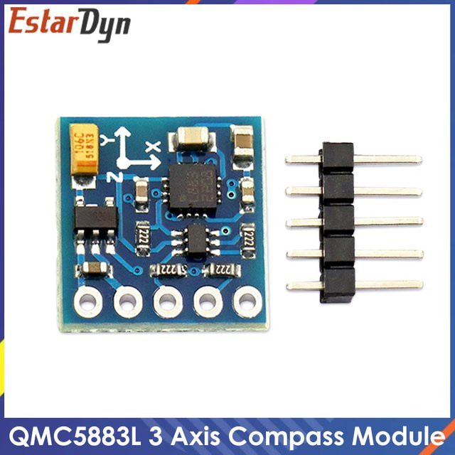 Estardyn HMC5883 GY-271 Dreiachsiger Kompass-Magnetometer-Sensor-Modulplatine in Blau - Bild 1