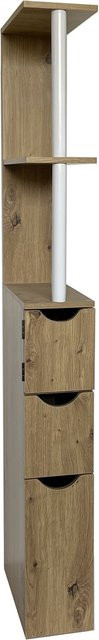 HTI-Living Raumteilerregal Thekla in Artisaneiche, Braun, Höhe: 136 cm - Bild 1