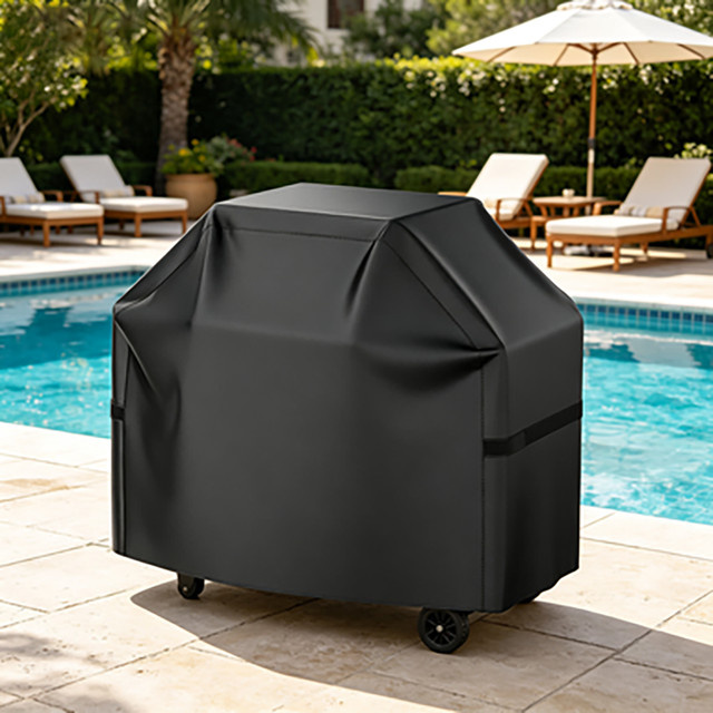 Wasserdichte Blackstone Grillabdeckung aus Polyester in Schwarz, B/H/T: 173 x 80 x 63,5 cm - Bild 1