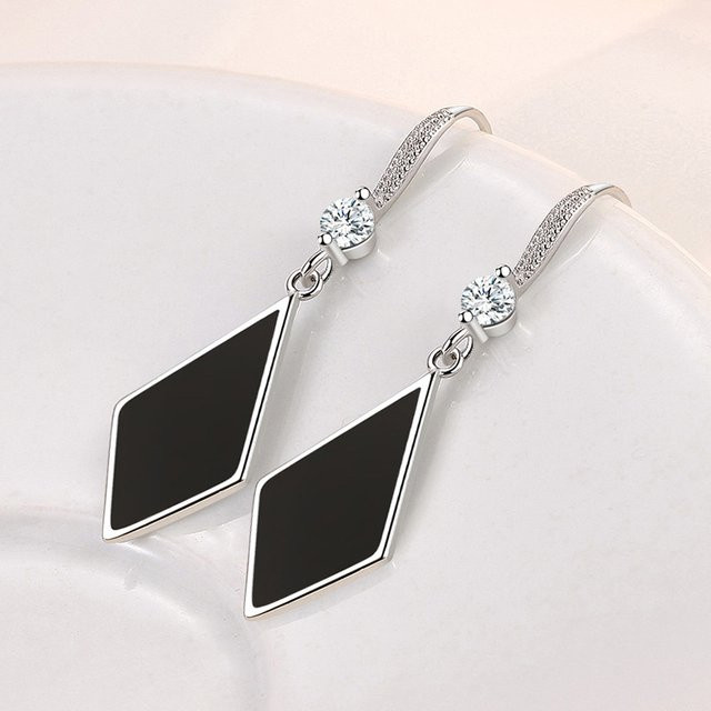 SAY Ohrringe, 925 Silber, Zirkon, Blumen, Damen - Bild 1