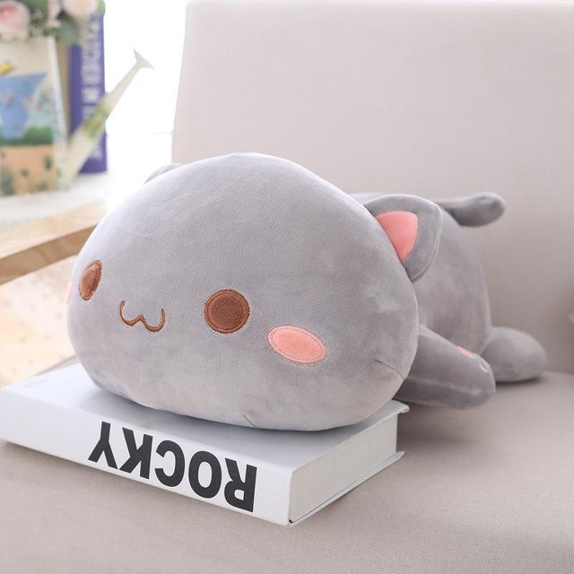 Yiran toy Kawaii Liegende Katze Plüschtier, ab 3 Jahren - Bild 1