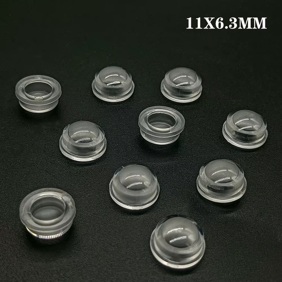 100 Stück TAKEY Konvexe Optische Linsen für 5050 SMD WS2812 WS2811 SK6812 RGB LED-Streifen, Transparent, Kunststoff - Bild 2