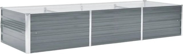 vidaXL Garten-Hochbeet aus verzinktem Stahl in Grau, B/T/H: 240 x 80 x 45 cm - Bild 1