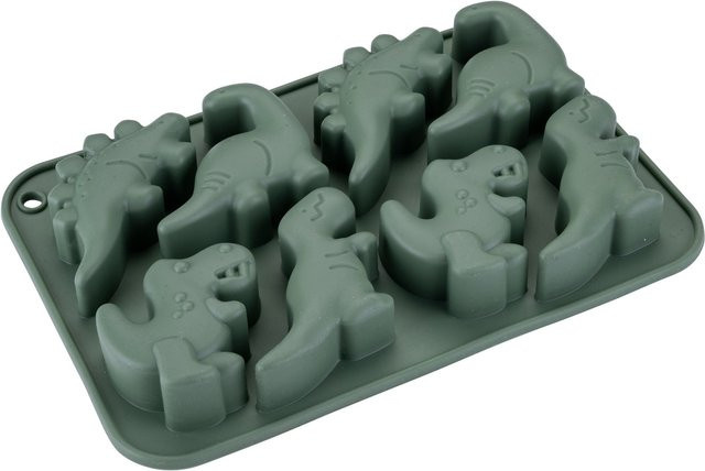Fackelmann Eiswürfelform Mini Cooking Dino aus Silikon in Grün - Bild 1