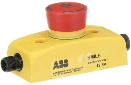 ABB SMILE 12 EA Not-Aus/Not-Halt-Taster in Gelb - Bild 1