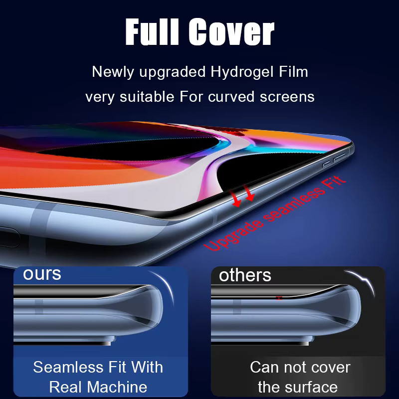 3 Stück Hydrogel Displayschutzfolie für Oppo R17 RX17 Neo F21 F21s F19 F9 F11 F15 F17 Pro Plus F5 Lite in Transparent - Bild 5