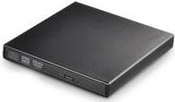 CoreParts Portable Slim Externes Laufwerk CD-RW und DVD-ROM mit USB 2.0 in Schwarz (MSE-DVDCDRW) - Bild 1