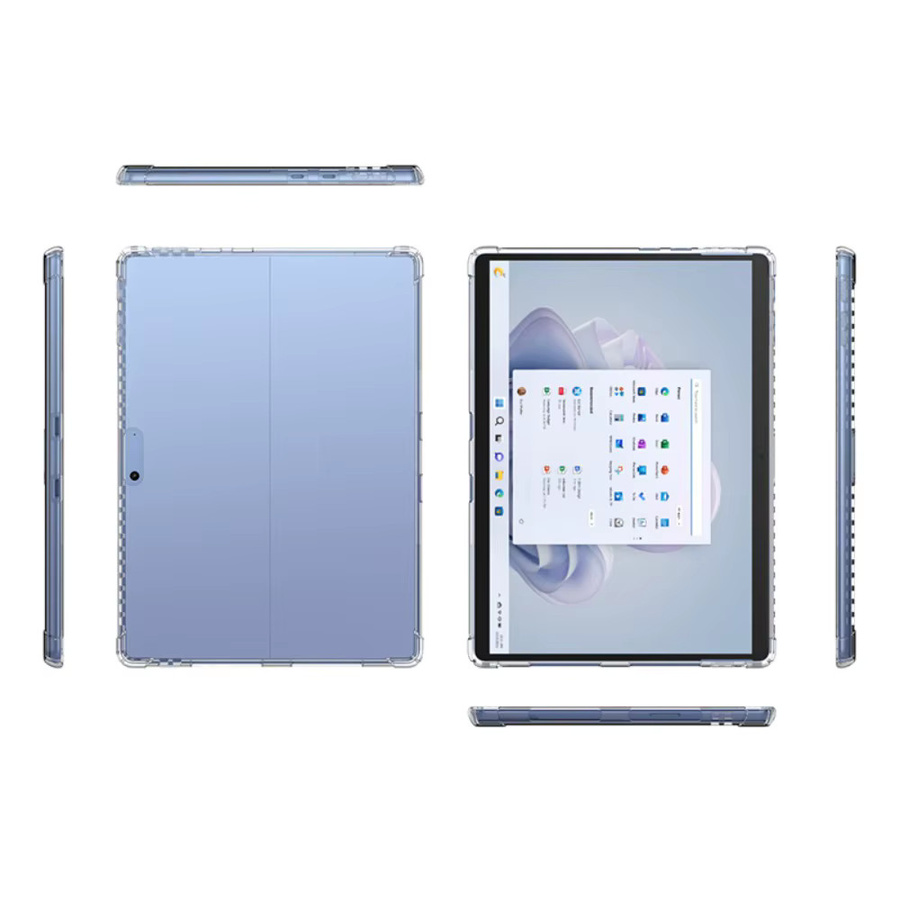 4er-Set stoßfeste Airbag-Schutzhüllen für Microsoft Surface Pro 4 5 6 7 Plus 8 9 10 11 12 mit transparenter TPU-Rückseite - Bild 2