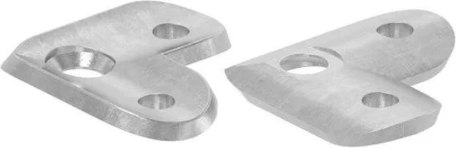 FeNau Handlaufanschlussplatte aus Stahl für Rohr Ø 42,4 mm, 90 Grad, Farbe: Silber, B/T/H: 43 x 43 x 24 mm - Bild 1