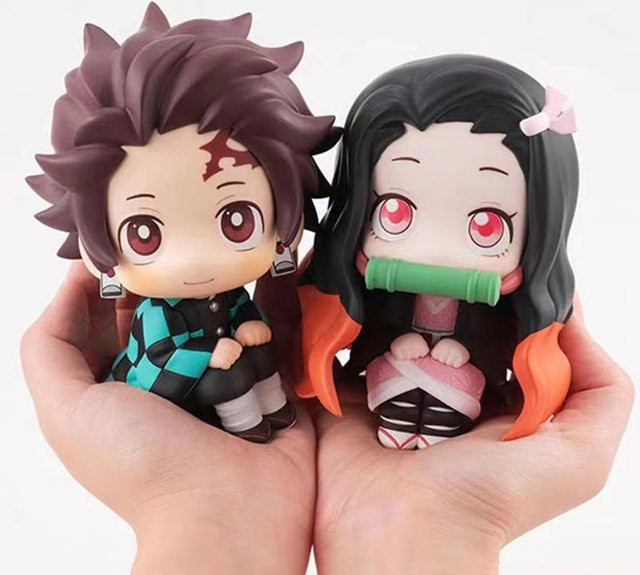 Bandai Dämonentöter Kamado Tanjirou Kamado Nezuko Kawaii Q Ver. PVC-Actionfigur, Einzelfigur - Bild 1