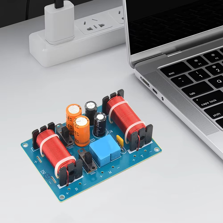 ALLOYSEED 150 W 3-Wege Lautsprecher Crossover mit EPCOS+KONEK Kondensatoren, einstellbarer Frequenzteiler für Höhen, Mitteltöner und Bass, Multicolor - Bild 3