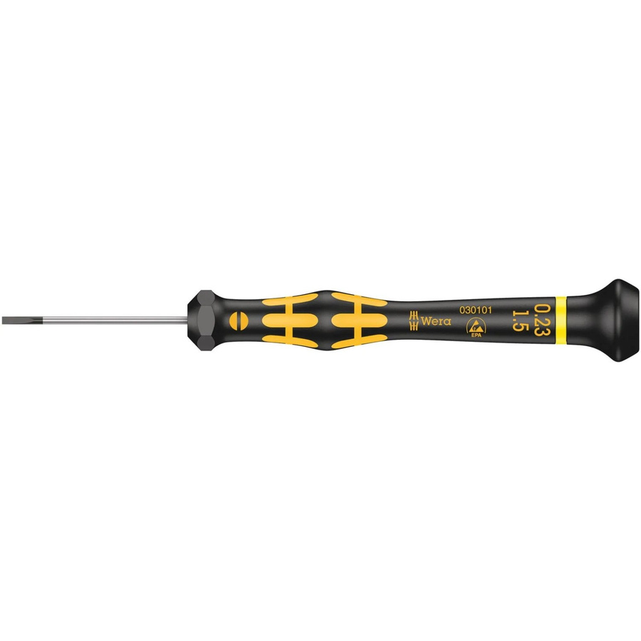 Wera 1578 A ESD Kraftform Micro Schlitz-Schraubendreher Schwarz Klingenbreite: 1,5 mm, Klingenlänge: 40 mm - Bild 2