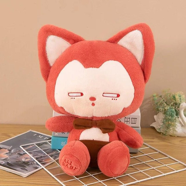 Yiran toy Kawaii Cartoon Roter Dicker Fuchs Plüschtier, 35cm - Bild 1
