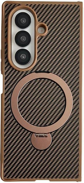 Magnetische 360 Grad drehbare Handyhülle aus Kohlefaser-Leder für Samsung Galaxy Z Fold 7 6 5 4 5G mit MagSafe Unterstützung in Multicolour - Bild 1
