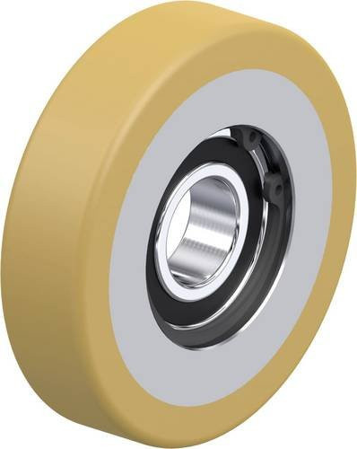 Blickle Führungsrolle FSVU 100x25/25-15K in Gelb mit 250kg Tragfähigkeit und 100mm Durchmesser - Bild 1