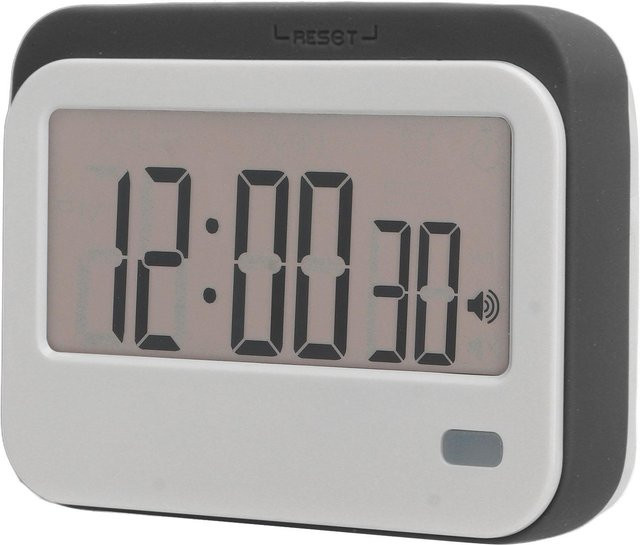 Digitaler Timer von Fishine mit großen Ziffern und Stummschaltung in Weiß - Bild 1