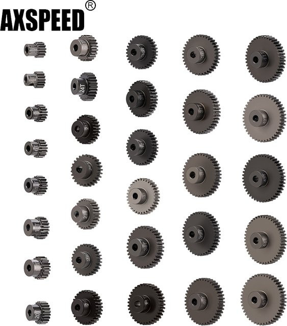 Axspeed Ritzel Motor Getriebe, Metall, Grau - Bild 1