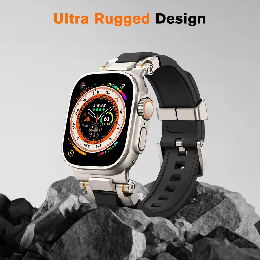 FancyWrist Uhrenarmband Silikon, Schwarz, Herren - Bild 3