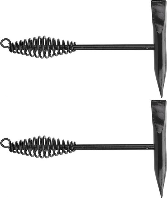 2er-Set Schweißer Chipping Hammer aus Edelstahl mit Federgriff in Schwarz, Länge: 25 cm - Bild 1