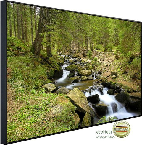papermoon Infrarotheizung EcoHeat Gebirgsfluss in Bunt mit Matt-Effekt, App-Steuerung und Überhitzungsschutz - Bild 1