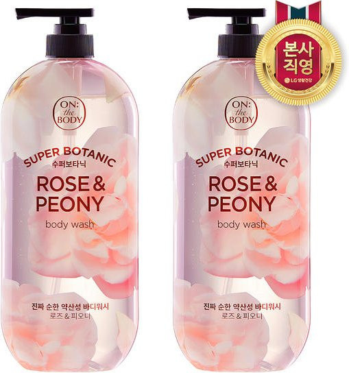 On The Body Super Botanic Rose & Pfingstrose Duschgel, 900g - Bild 1