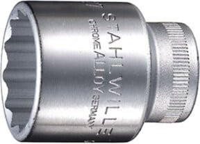 Stahlwille Steckschlüsseleinsatz 1/2" SW.9/16" L.38mm in Silber - Bild 1