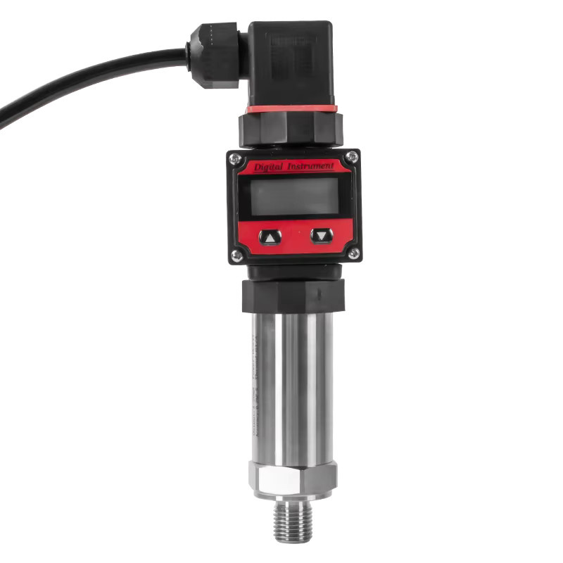 Vadias Digitaler Drucktransmitter mit LCD-Anzeige für Wasser, Öl und Gas, Messbereich 0-10bar, Signal 4-20mA / 0-10V, Farbe: Schwarz - Bild 5