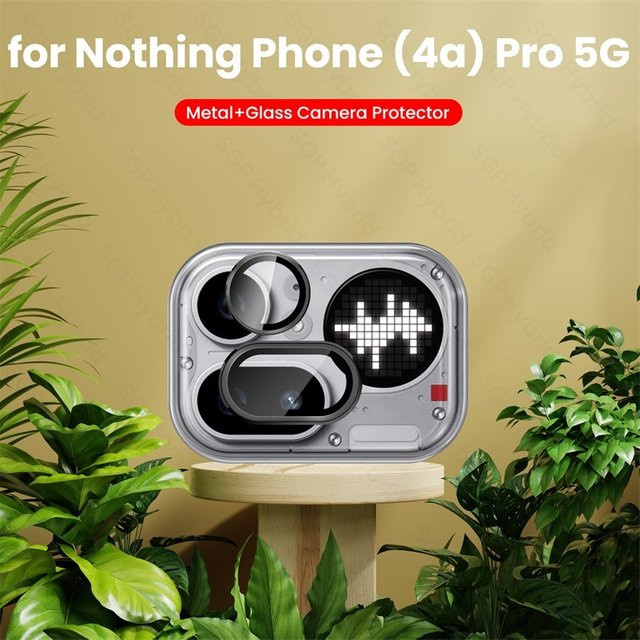 Metallring-Objektivschutzglas für Nothing Phone (4a) Pro 5G in Silber - Bild 1