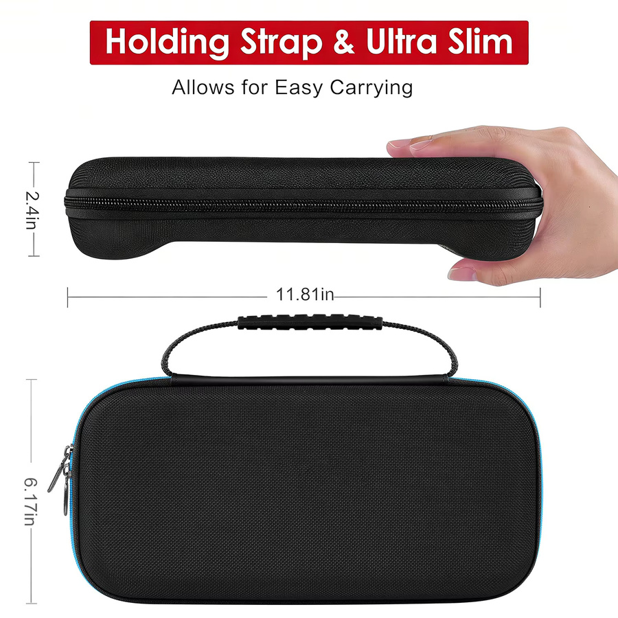 HUASUNWAY Reiseetui für Nintendo Switch 2 2025 Modell in Weiß – Kompakte Hartschalen-Tasche für Konsole, 12 Spielmodule und Kabel - Bild 5
