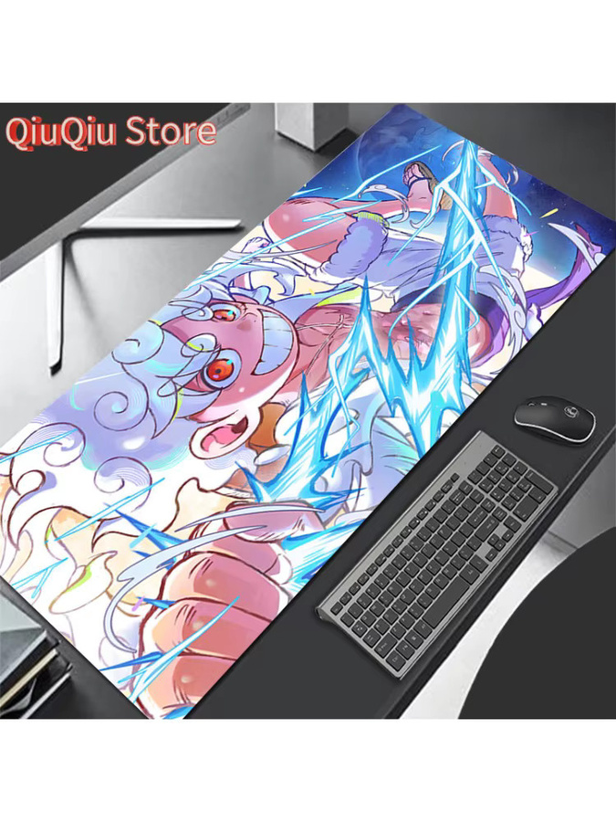 Potdemiel XL Mauspad Anime Design Weiß Multicolour Erweiterte Schreibtischunterlage für PC und Laptop - Bild 2