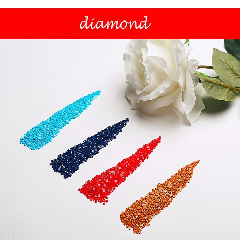 FIYO Diamond Painting Set 5D DIY Kreuzstich Motiv Winkel auf dem Balkon, mehrfarbig, B/H: 30 x 20 cm - Bild 3