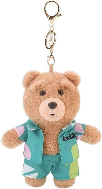 Linyi toy Ted2 Plüsch Schlüsselanhänger Kawaii Teddybär, beige - Bild 1