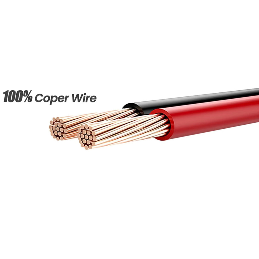 UpperFu DC-Stromversorgungskabel 14AWG mit 5,5mm x 2,1mm Stecker für CCTV-Überwachungskameras, LED-Streifen und Monitore - Bild 2