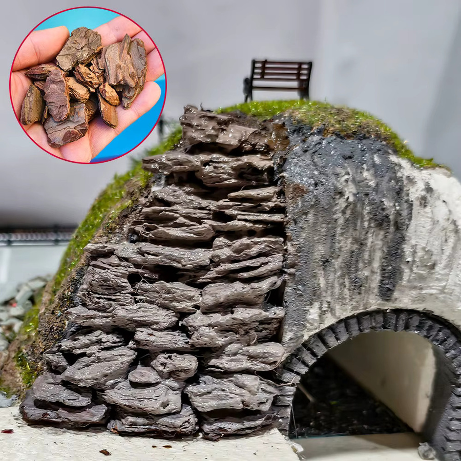 TERAYSUN Simulation Stein Miniatur Rinde, DIY Modellbau Spielzeug - Bild 3