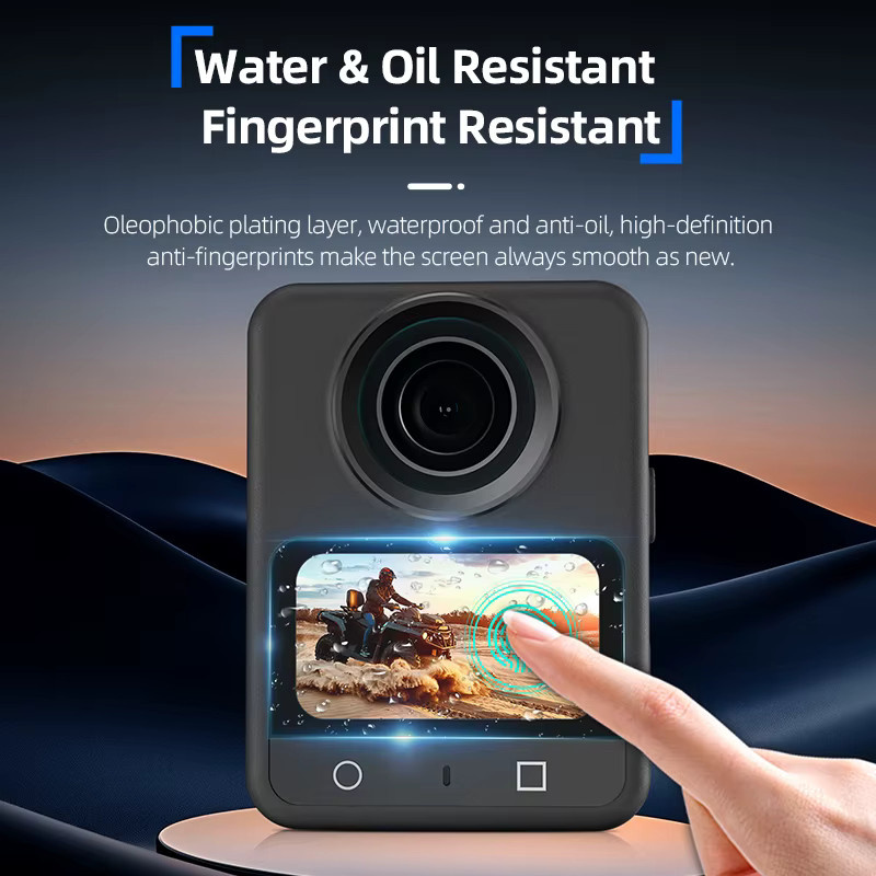 DJI OSMO 360 Displayschutzfolie aus gehärtetem Glas, transparent, Objektivschutz und HD-Schutzfolie - Bild 2