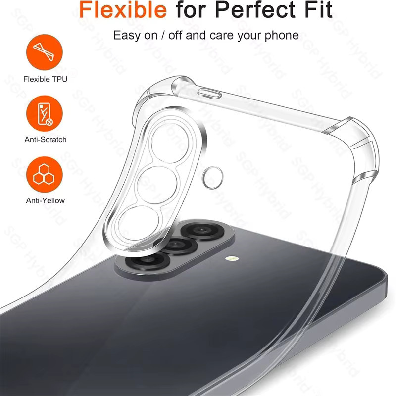 Transparente Silikon Schutzhülle für Samsung Galaxy A57 5G mit Anti-Vergilbungsschutz und stoßfestem Design - Bild 4