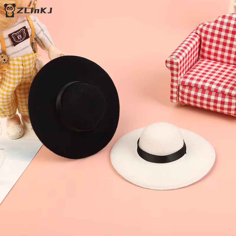 MYPANDA Miniatur-Puppenhut, Zubehör, Schwarz, Filz, 1-teiliges Set - Bild 2