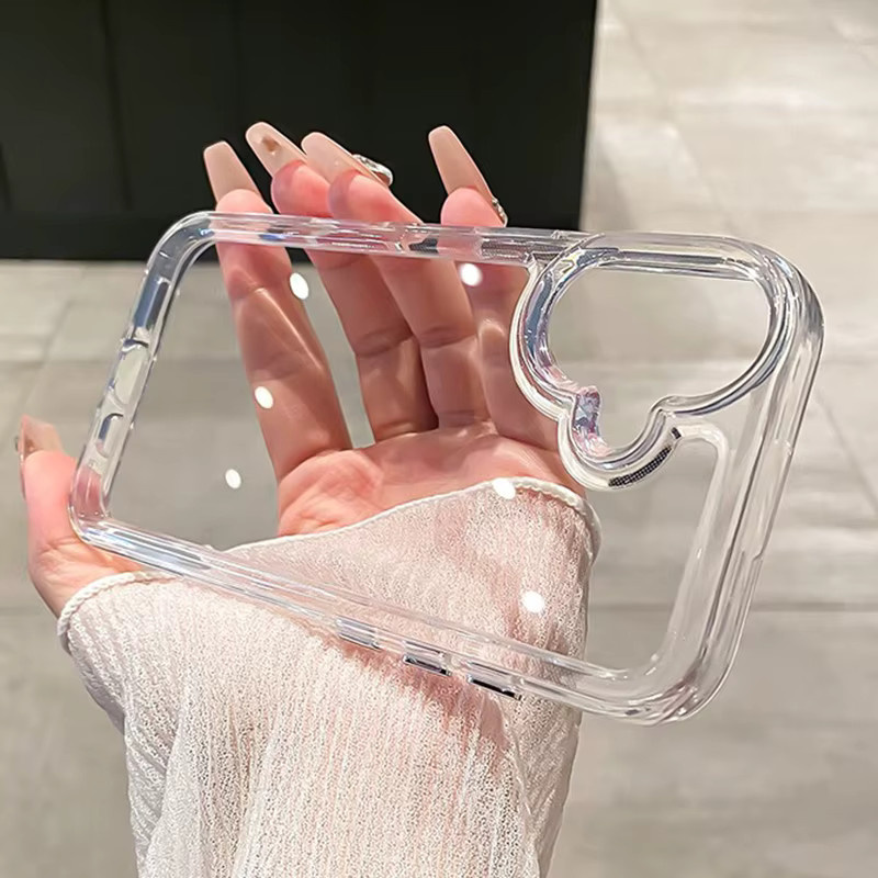 Loobival Transparente Airbag-Schutzhülle für iPhone 11 bis iPhone 17 Pro Max, Stoßfeste Acryl Hülle in Klar - Bild 3
