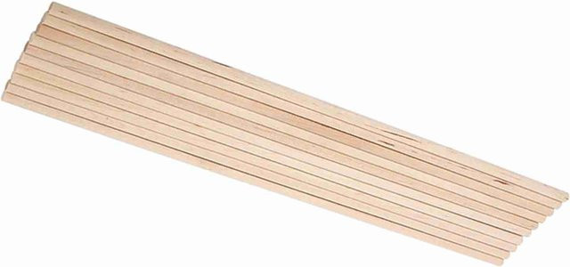 10 Stück KaiSai DIY Holzstäbe aus Birke für Kunsthandwerk, Länge: 30 cm, Farbe: Weiß/Beige - Bild 1